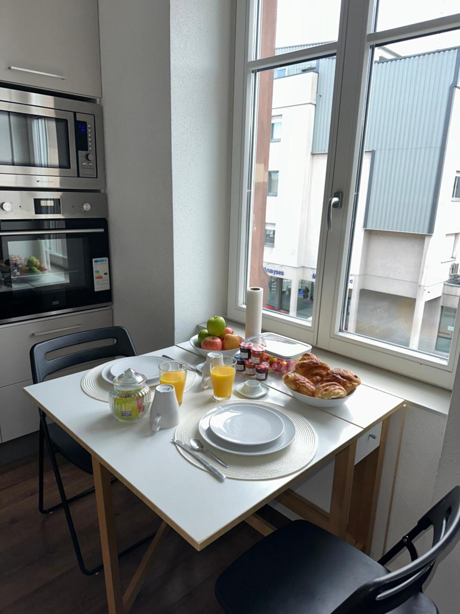 # Le 3 # Joli Appartement T3 Mulhouse Centre, Neuf, Calme Et Tout Equipe Exterior photo